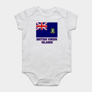 The Pride of the British Virgin Islands - BVI Flag Design Baby Bodysuit